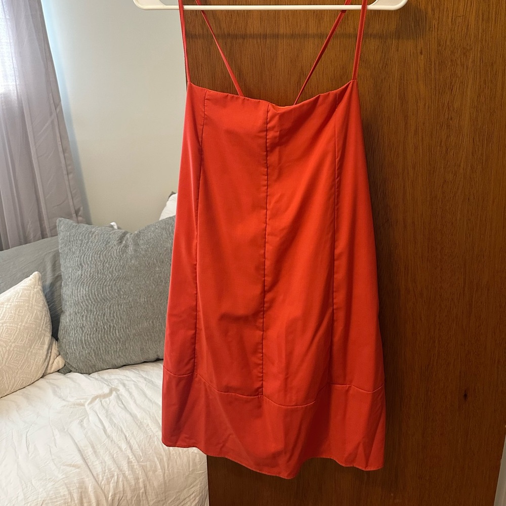 Red Spaghetti Strap Dress